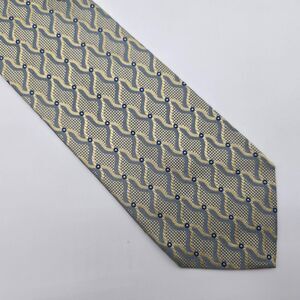 Ermenegildo Zegna Gold 100% Silk Necktie Made in Italy - 3.75x58